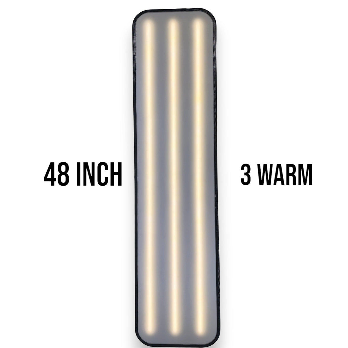 Anson PDR 48 inch X-Factor PDR light with 3 warm LED strips. Lightweight and durable with a protective rubber band.