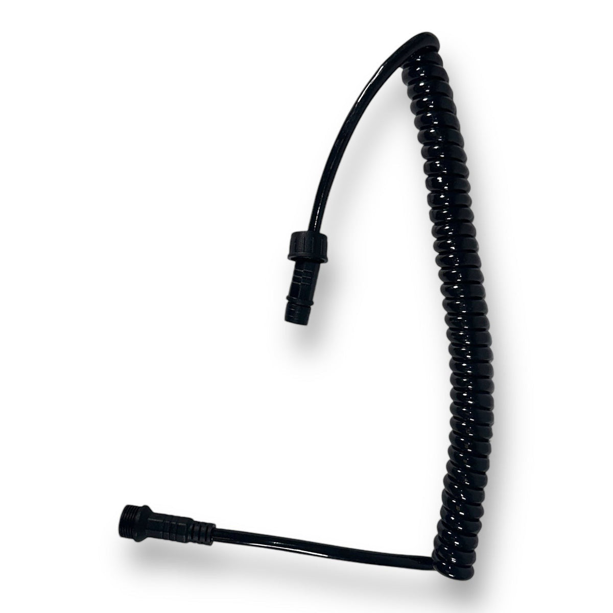 Anson PDR black coiled power cable with connectors for PDR lights