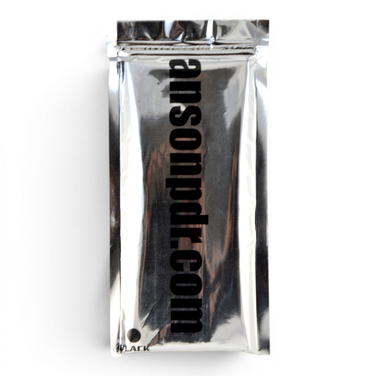 Anson PDR Black Hot PDR Glue in a silver foil pouch with black text. Superior strength and cooler weather performance.