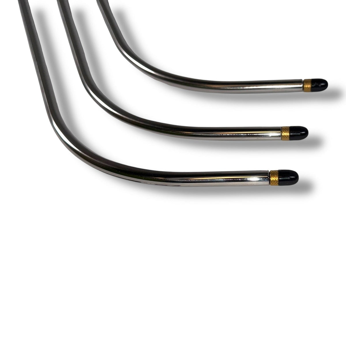 Anson PDR Slow J Compact Hub interchangeable PDR rods with black tips and gold accents, designed for tight spaces.
