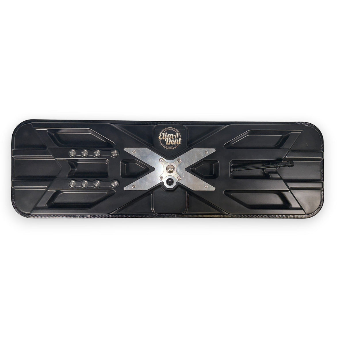 Anson PDR Elimadent X-Factor 38 inch PDR light with X-shaped metal accent and illuminated buttons.