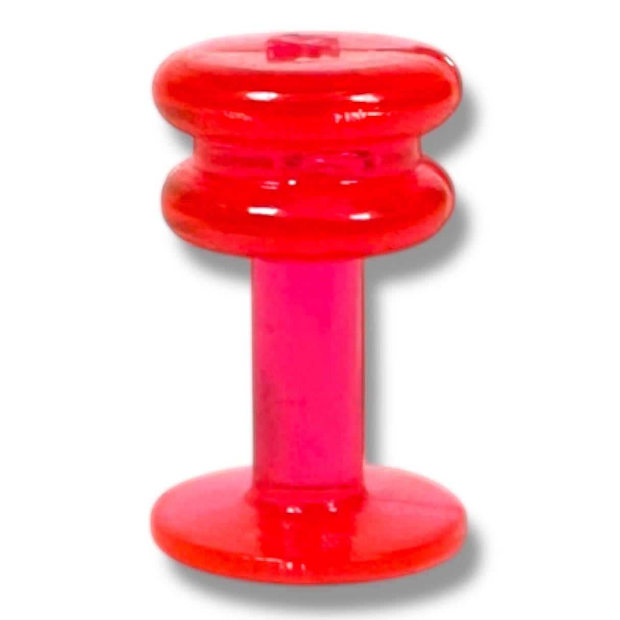 Anson PDR red plastic finishing tab with a double-ridged head and flat base, designed for PDR repairs.