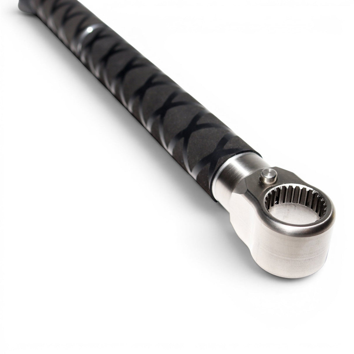 Anson PDR Tactical Guerrilla Grip handle with stainless steel head and textured grip.