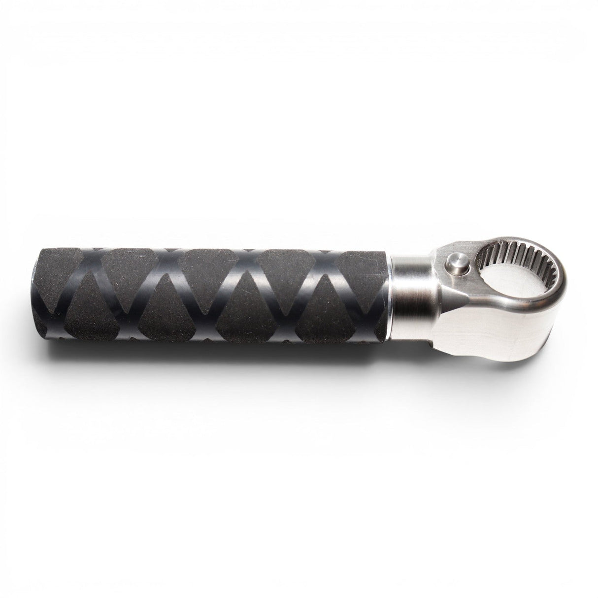 Anson PDR Tactical Guerrilla Grip handle with stainless steel end and textured black grip.