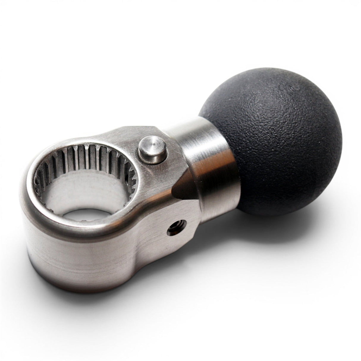 Anson PDR Tactical Guerrilla Grip handle with stainless steel construction and black tactical ball.