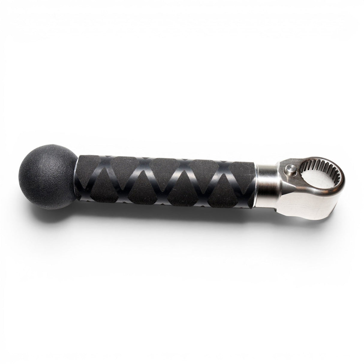 Anson PDR Tactical Guerrilla Grip handle with black textured grip and stainless steel end.