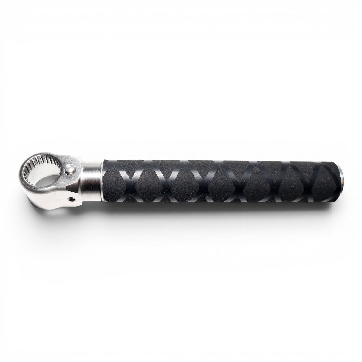 Anson PDR Tactical Guerrilla Grip handle with stainless steel head and black textured grip. Includes tactical ball.