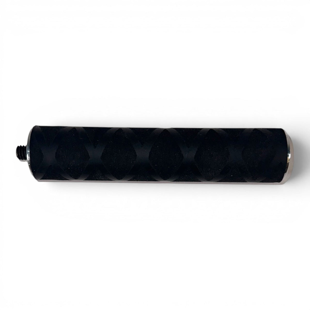 Anson PDR black tactical knurled handle extension with 5/16-18 thread and X-grip installed.