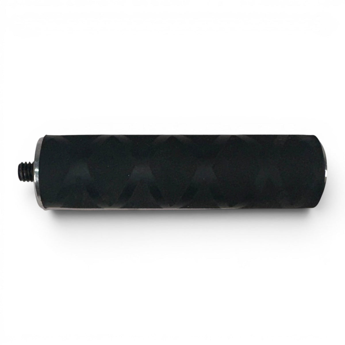 Anson PDR black tactical knurled handle extension with 5/16-18 thread and X-grip installed.