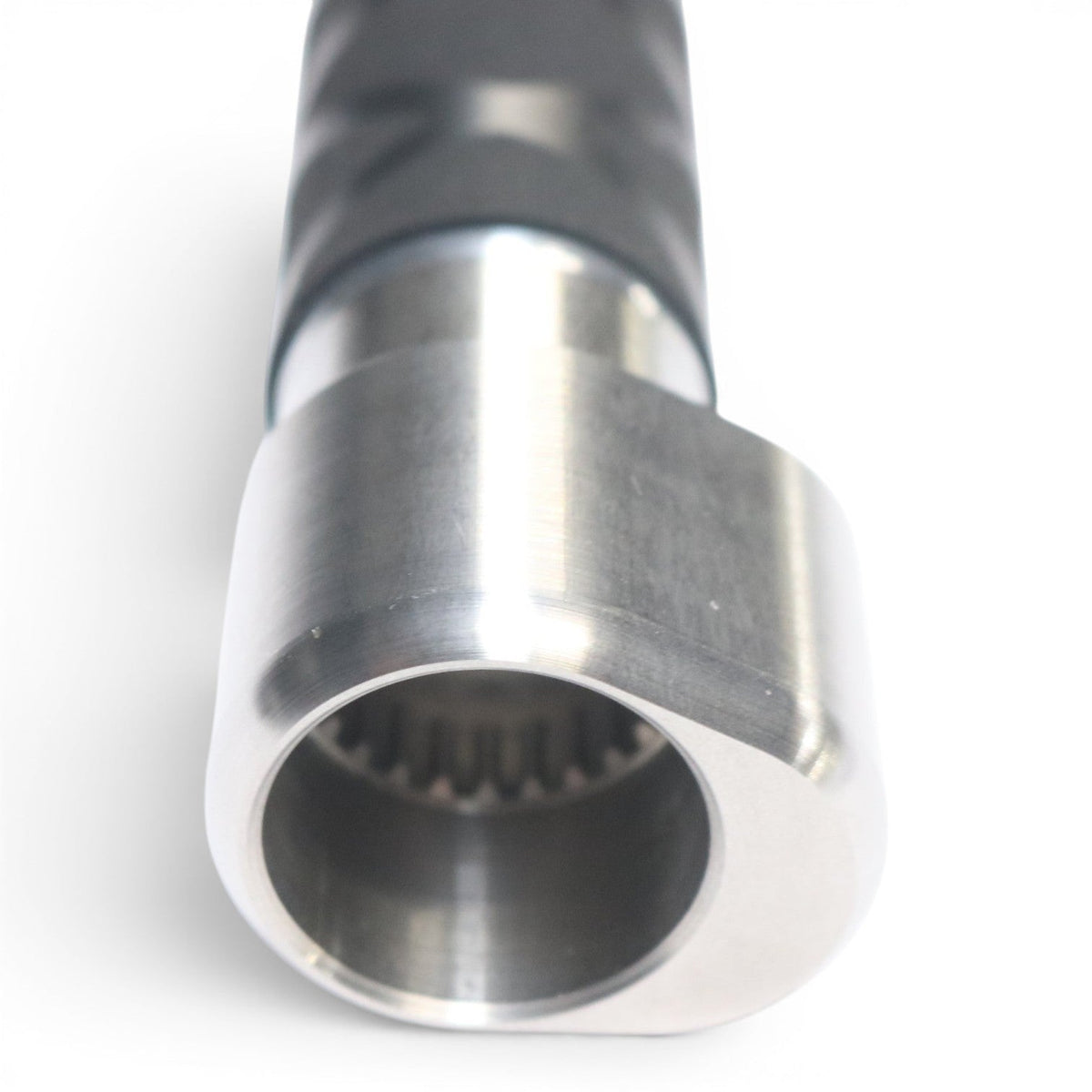 Anson PDR tactical inline grip handle with X-FLOCK rubber grip, stainless steel and aluminum construction.