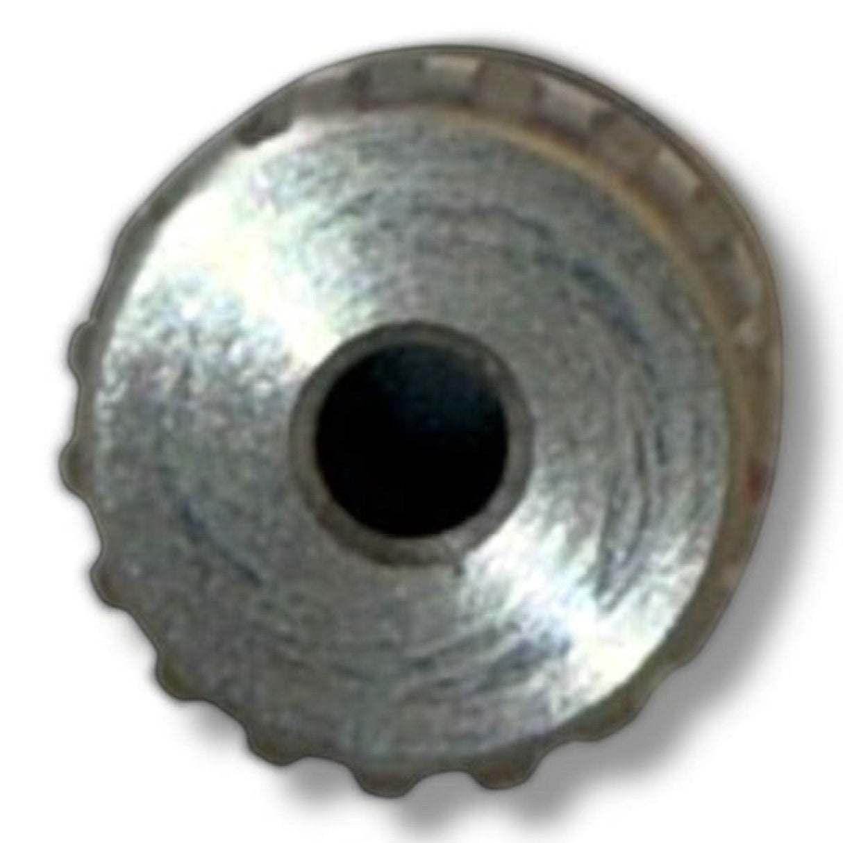 Anson PDR stainless steel indexing compact HUB for Tequila Compact handles. Silver metal.