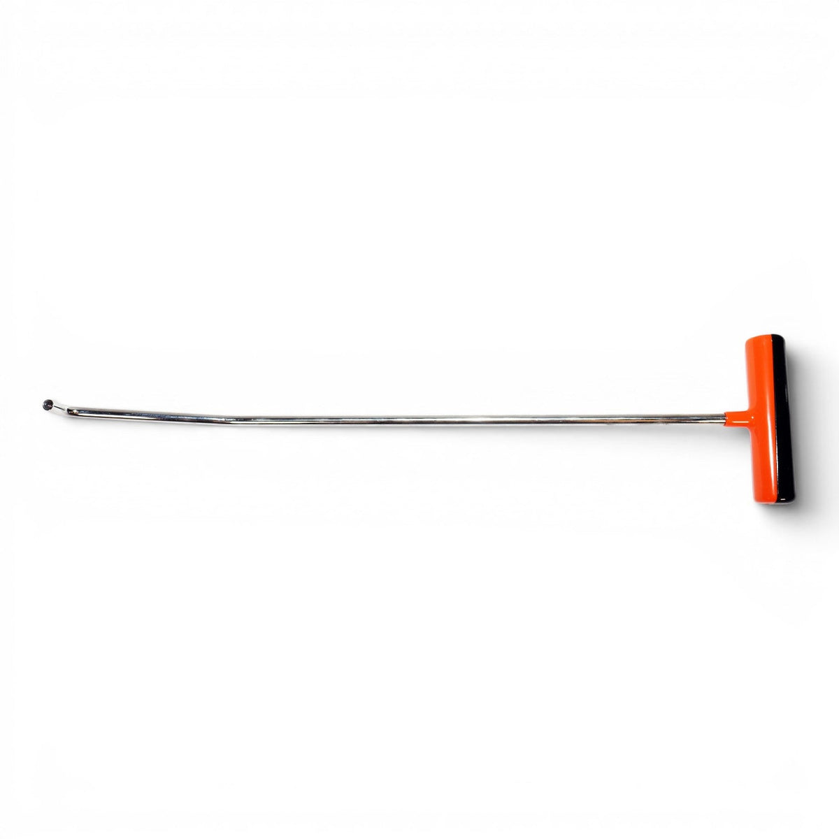 Anson PDR TEQUILA DOUBLE BEND stainless steel PDR rod with orange and black fixed handle and interchangeable tip.
