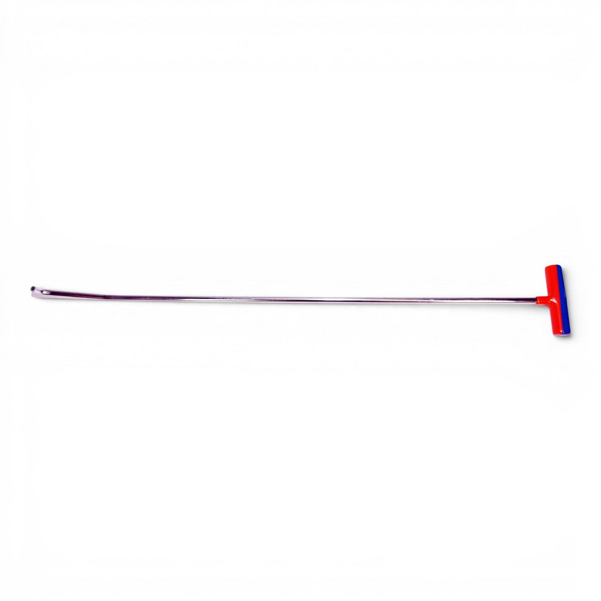 Anson PDR Tequila double bend stainless steel PDR rod with interchangeable tip and red/blue handle.