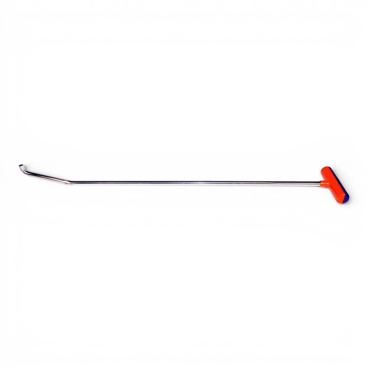 Anson PDR Tequila double bend stainless steel PDR rod with interchangeable tip and orange T-handle. 18"-48" lengths.