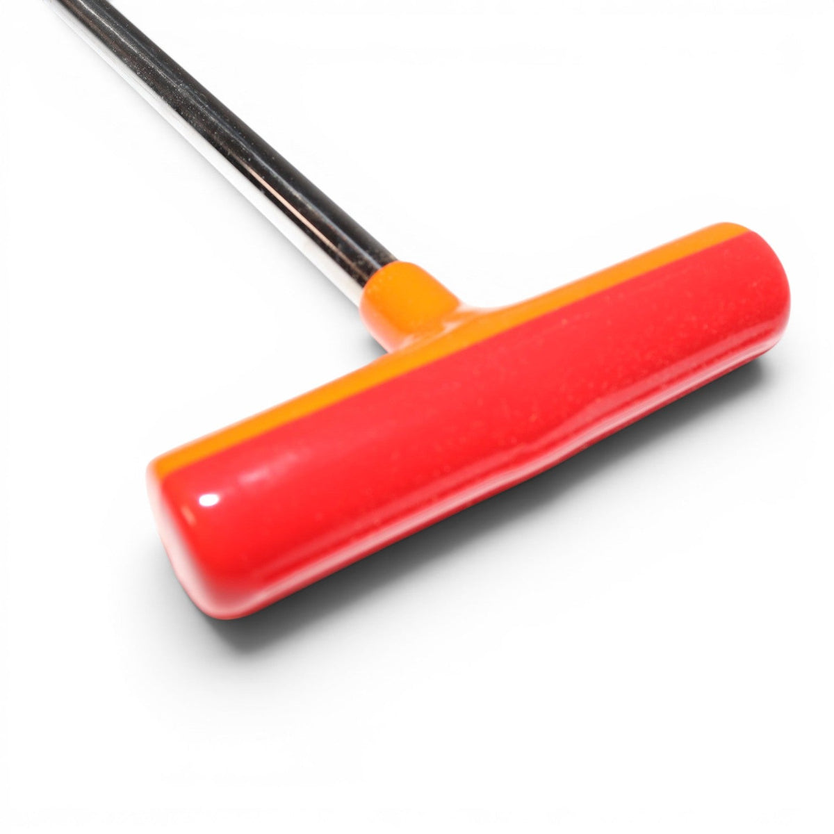 Anson PDR Tequila double bend fixed handle rod with red and orange grip, stainless steel shaft.