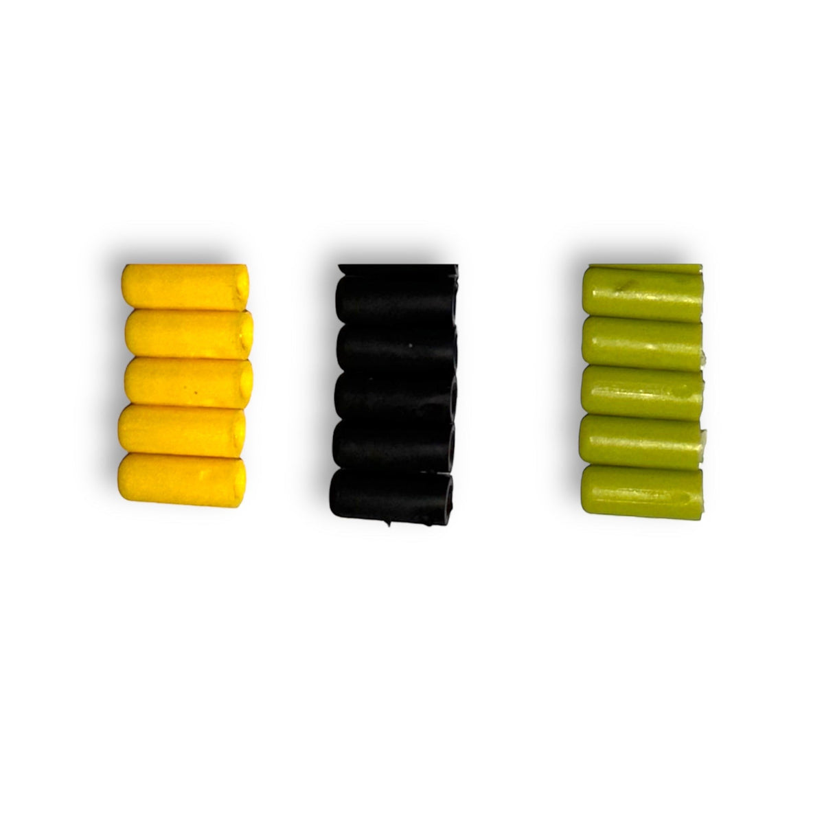 Anson PDR Tequila Guardian soft tips variety pack: 5 green, 5 yellow, 5 black caps for PDR knockdown.