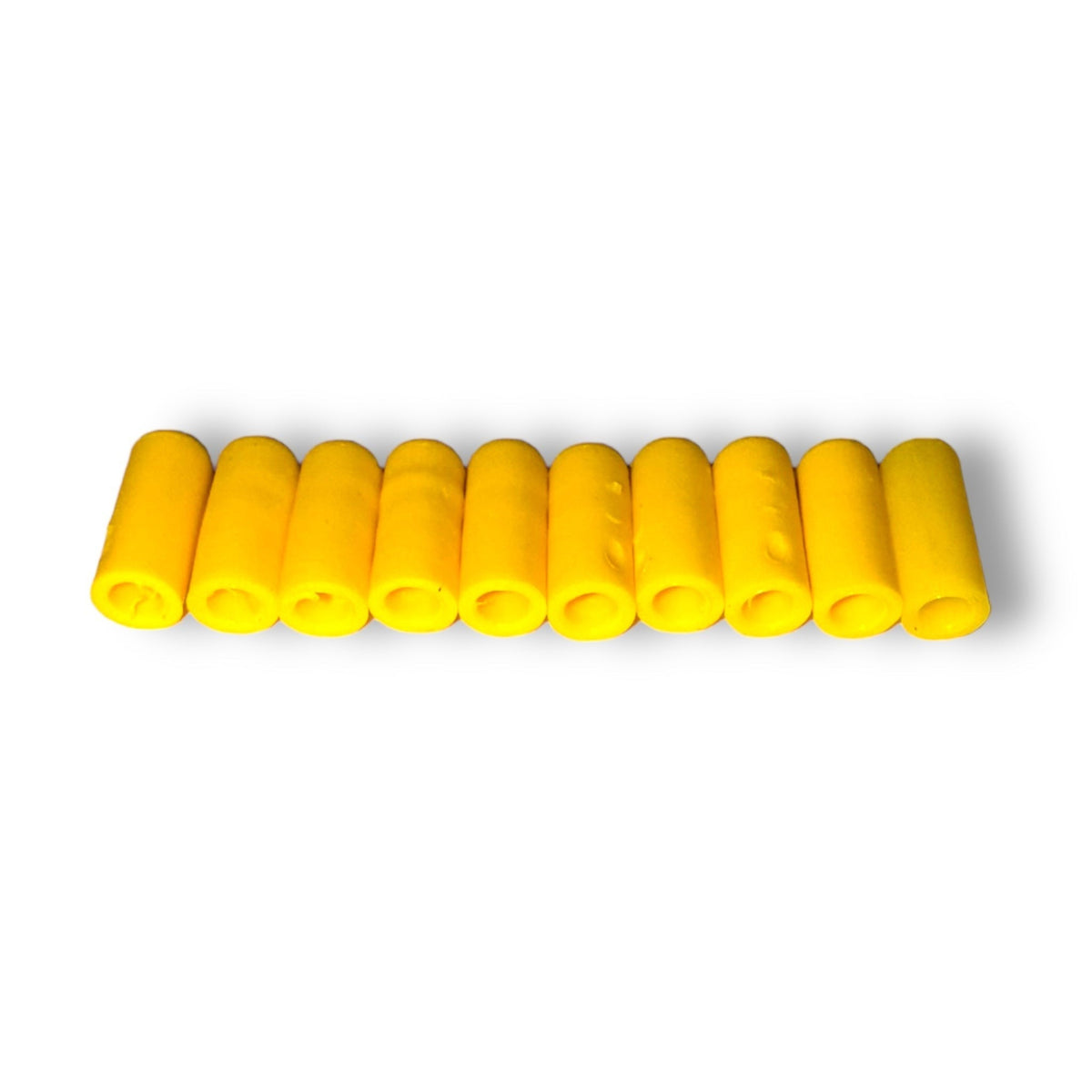 Anson PDR Tequila Guardian Yellow soft tips, 10 yellow foam caps for PDR knockdown tools, 90 durometer hardness