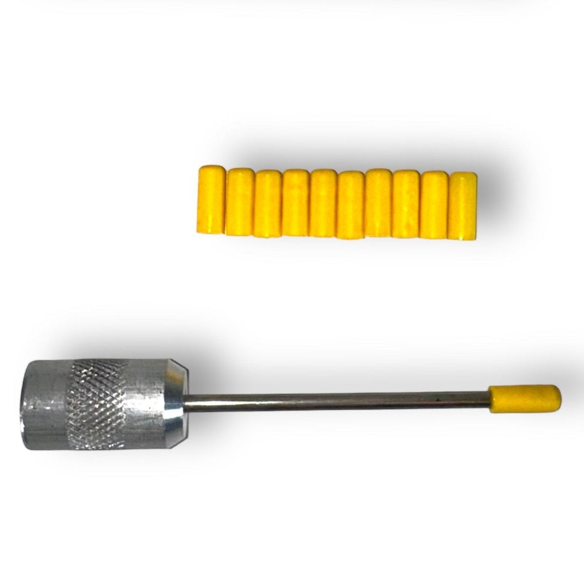 Anson PDR Tequila Guardian Yellow soft caps for PDR knockdown tools, 90 durometer hardness.