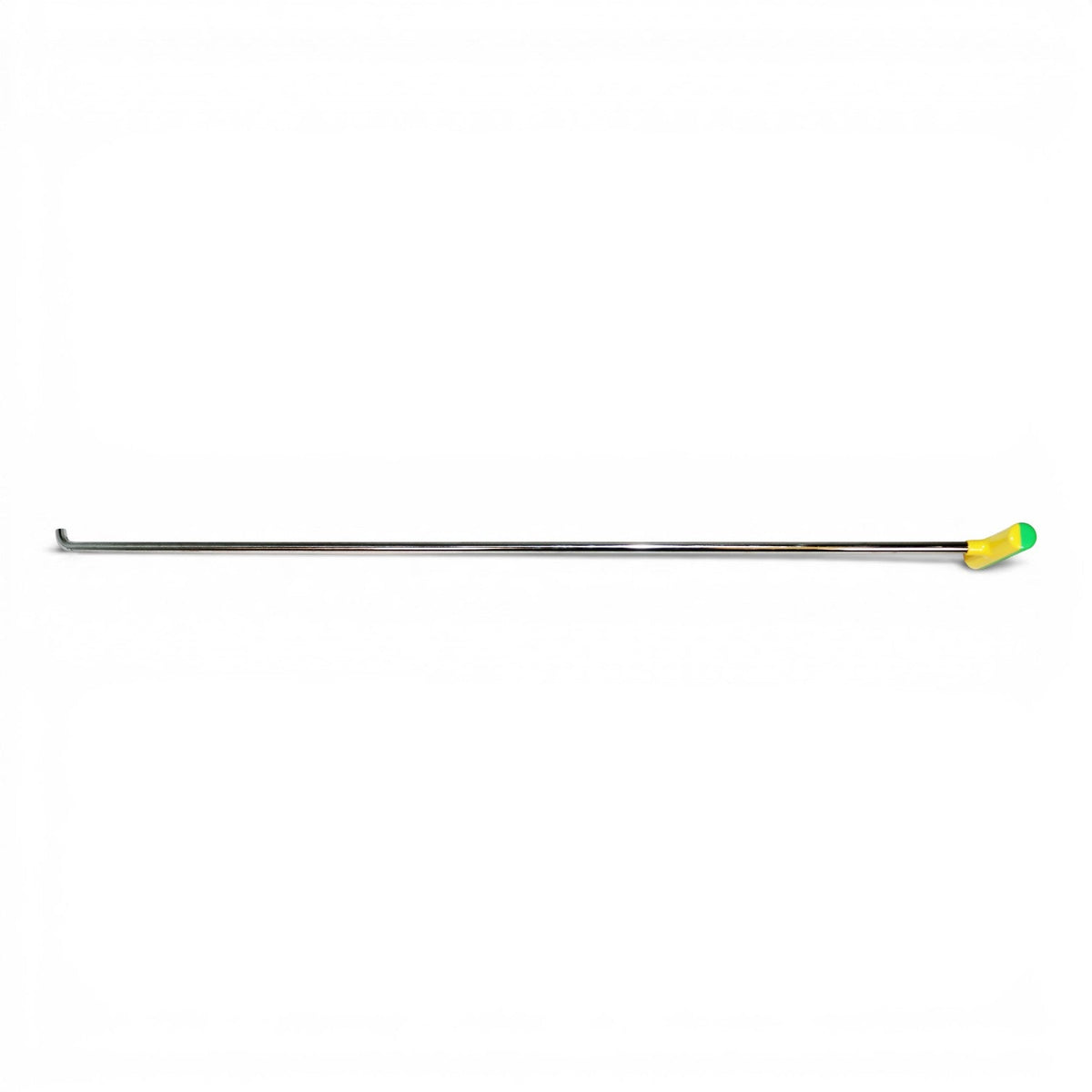Anson PDR Tequila single bend stainless steel PDR rod with interchangeable tip and yellow/green handle.