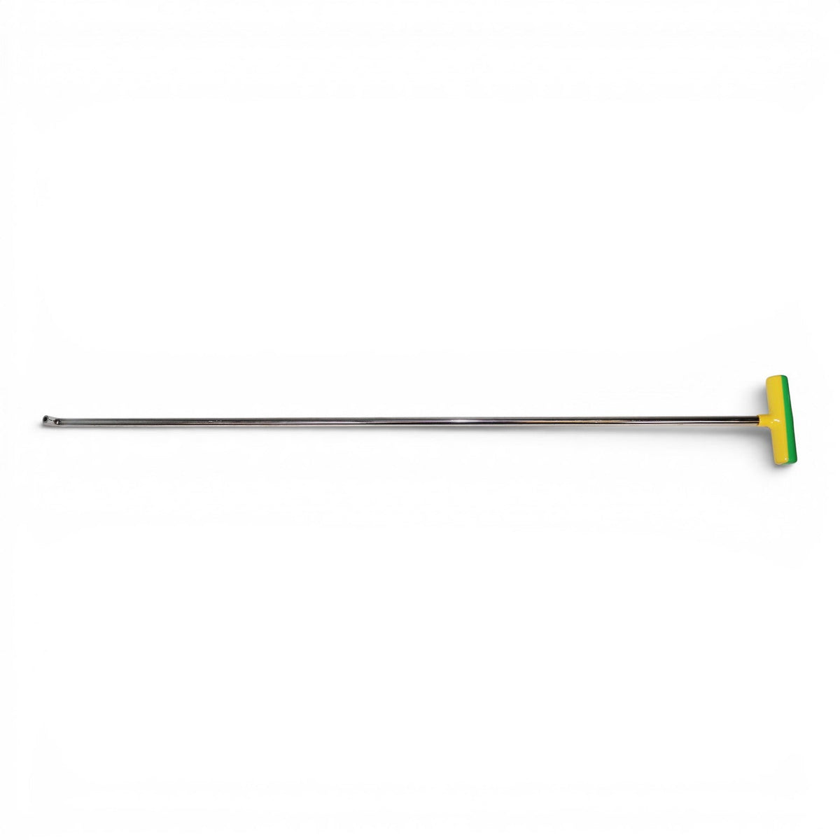 Anson PDR Tequila Single Bend fixed handle rod with interchangeable tip, stainless steel, yellow and green handle.