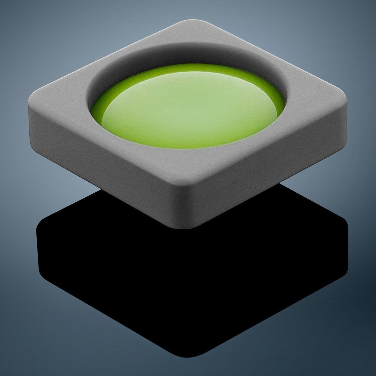 Anson PDR Glexo Diablo Cold Glue in a grey silicone mold, bright green compound. Professional PDR tool.