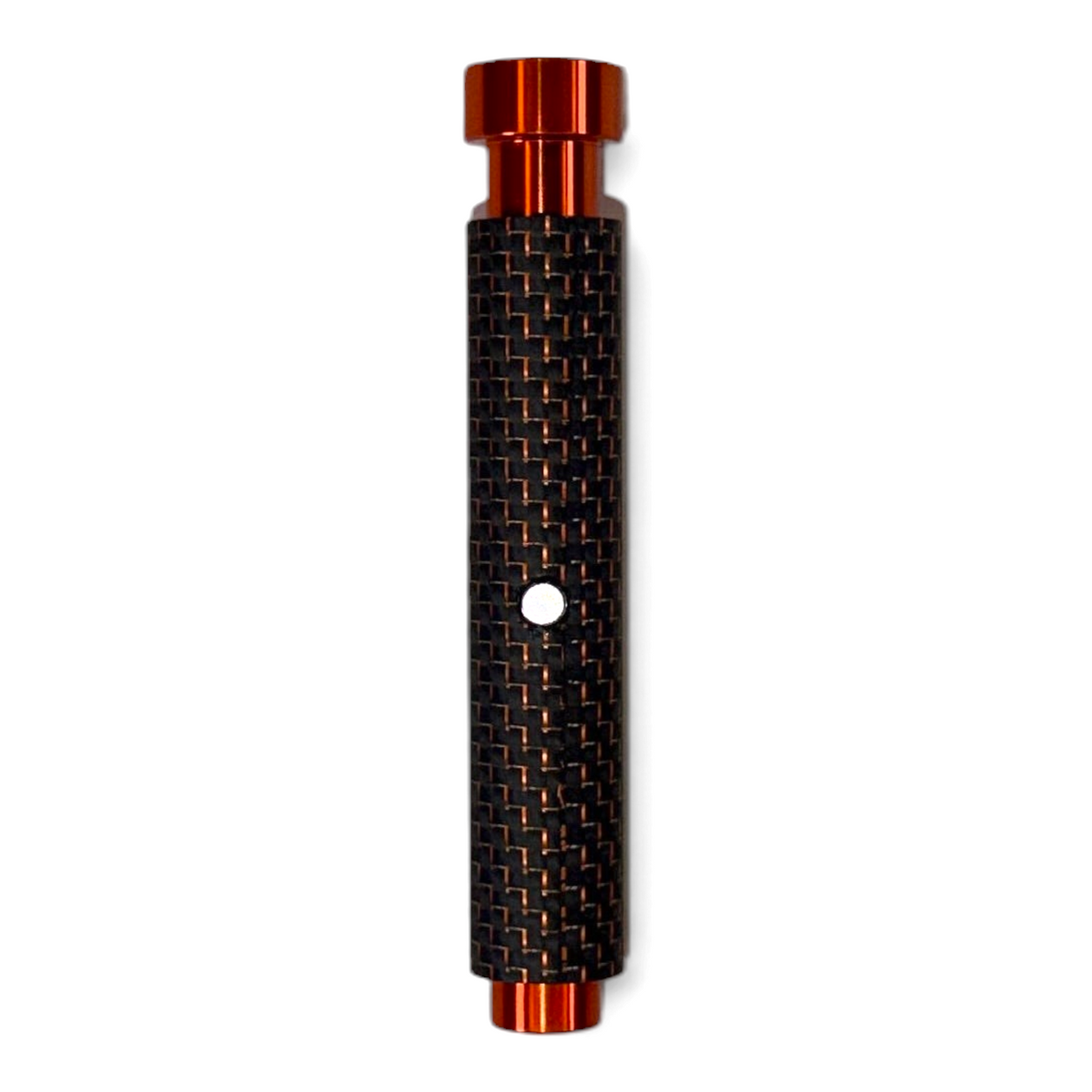 Anson PDR Dent Vision ShockBlocker X4 carbon fiber knockdown tool with orange metal ends and magnetic side detail