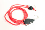Anson PDR Dent Engineer 1/4 inch rope ratchet with red paracord and black metal hardware on a white background
