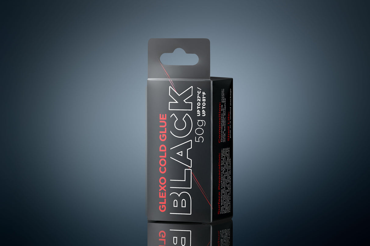 Glexo Black Adhesive Cold glue up to 86°F (30°C)