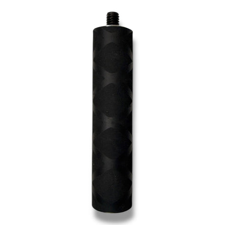 Anson PDR black knurled handle extension with X-grip, 7/8" diameter, 5" length.