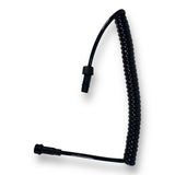 Anson PDR Elimadent black coiled power extension cable with connectors for PDR lights