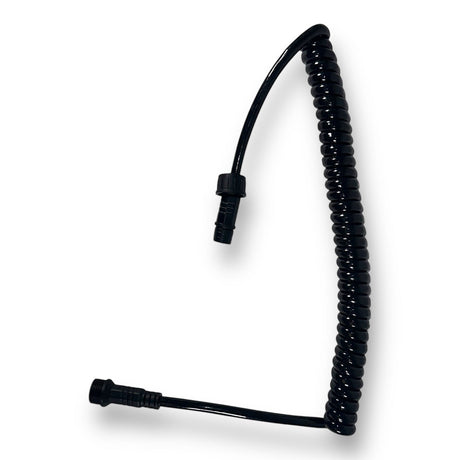 Anson PDR Elimadent black coiled power extension cable with connectors for PDR lights