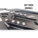 Anson PDR Elimadent X-Factor 38 inch PDR light with soft touch controls and blue illuminated power buttons.