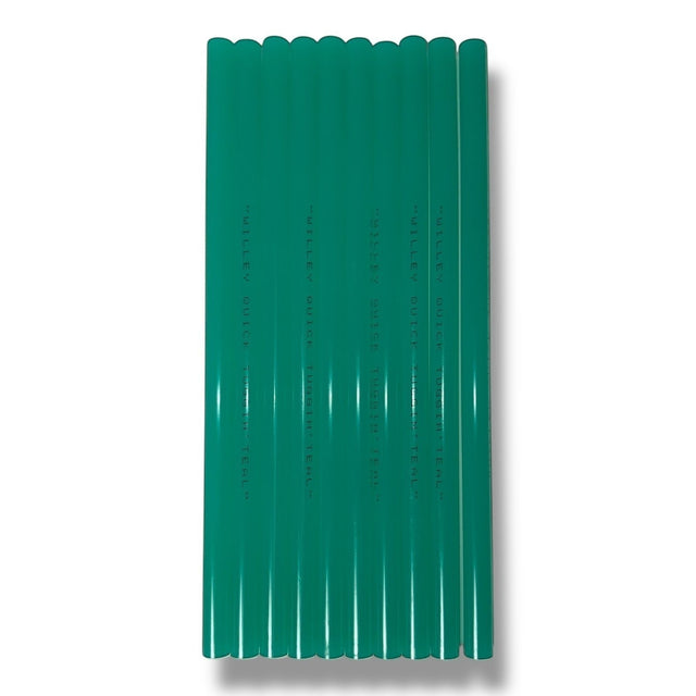 Anson PDR Willey Quick Tuggin' Teal hot glue sticks for PDR, 10 count.