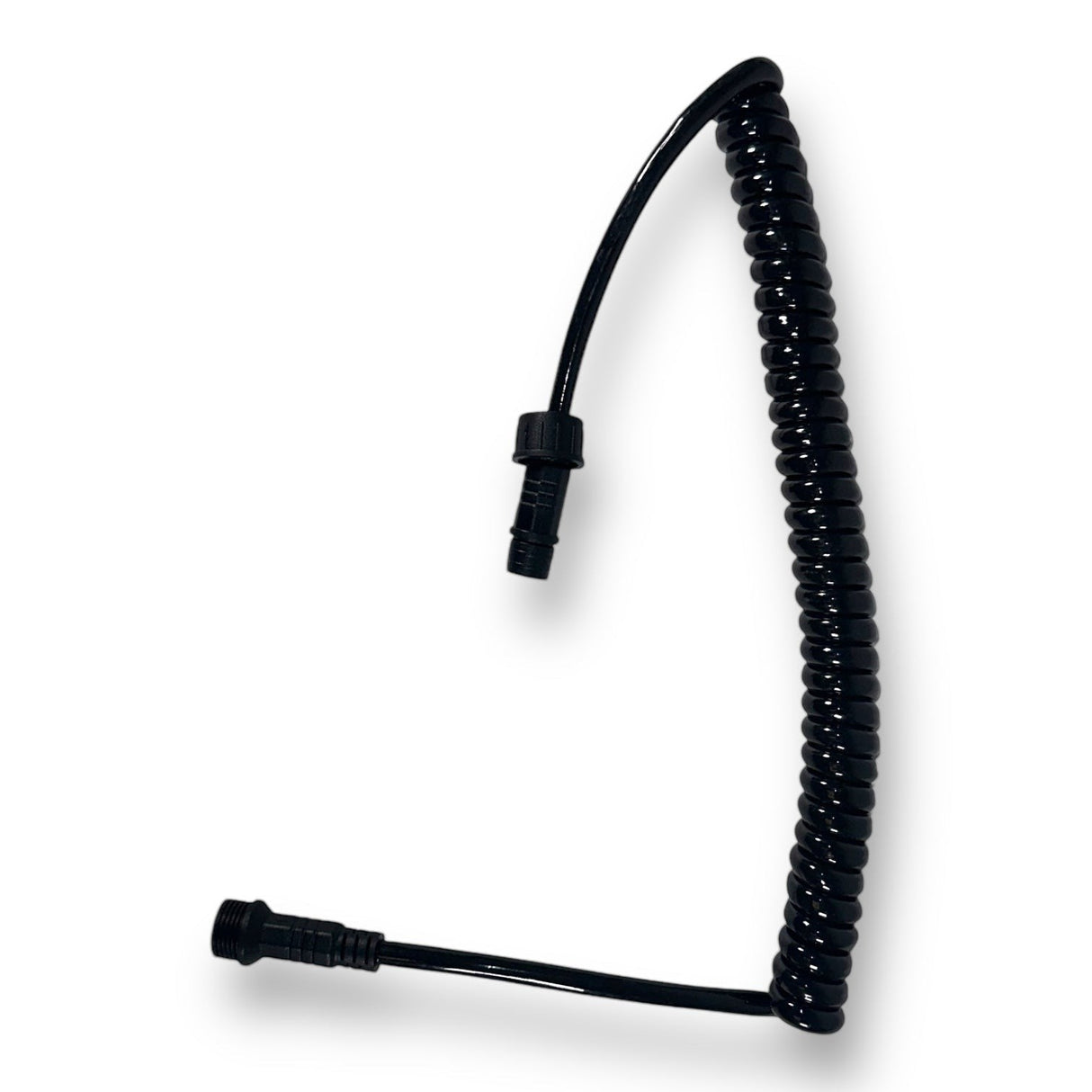 Anson PDR black coiled power cable with connectors for PDR lights