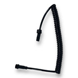 Anson PDR black coiled power cable with connectors for PDR lights