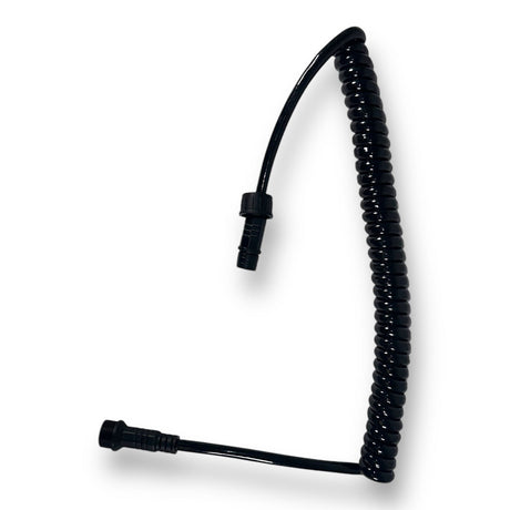 Anson PDR black coiled power cable with connectors for PDR lights
