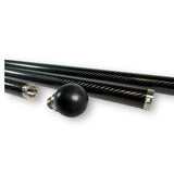 Anson PDR carbon fiber breakdown hail rod with weighted ball, 90 inches long, 1.25 inch diameter.