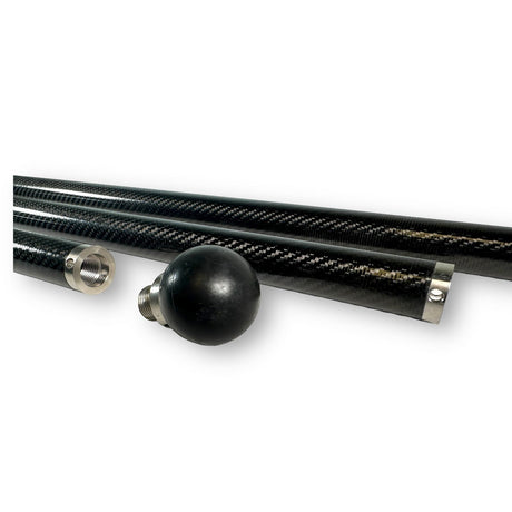 Anson PDR carbon fiber breakdown hail rod with weighted ball, 90 inches long, 1.25 inch diameter.