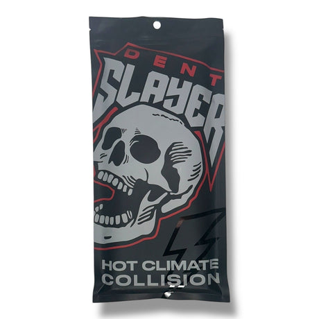 Anson PDR Dent Slayer Collision Glue Hot Climate for large dents and hail damage repair. Black packaging with skull graphic.