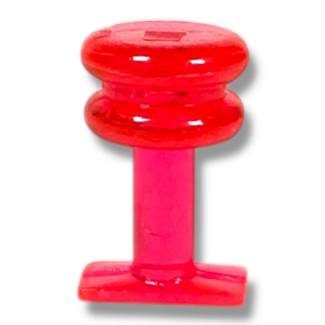 Anson PDR red plastic finishing tab with a compression head and flexible edges for dent repair.