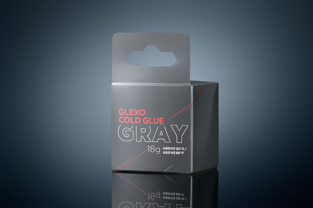 Anson PDR Glexo Gray Cold Glue adhesive for hot weather use above 86°F/30°C, 18g.