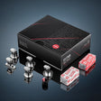 Anson PDR Glexo Hail Set with five metal PDR tabs, two cold glue blocks, and branded storage box for dent repair.