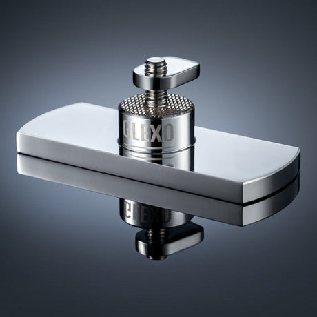 Anson PDR Glexo rectangular metal PDR tab with a threaded core for cold glue dent repair on a reflective surface.