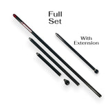 Anson PDR The Wood Breakdown Hail Rod, a 3-piece carbon fiber dent removal tool with 4 tip locations and a weighted ball.
