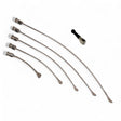 Anson PDR Rattlesnake 1 1/4" tail set with compact HUB handle, 5 stainless steel PDR rods with whale tail tips.