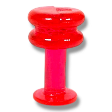 Anson PDR red plastic finishing tab with compression head for PDR repairs. Features flexible edges and UV plastic technology.