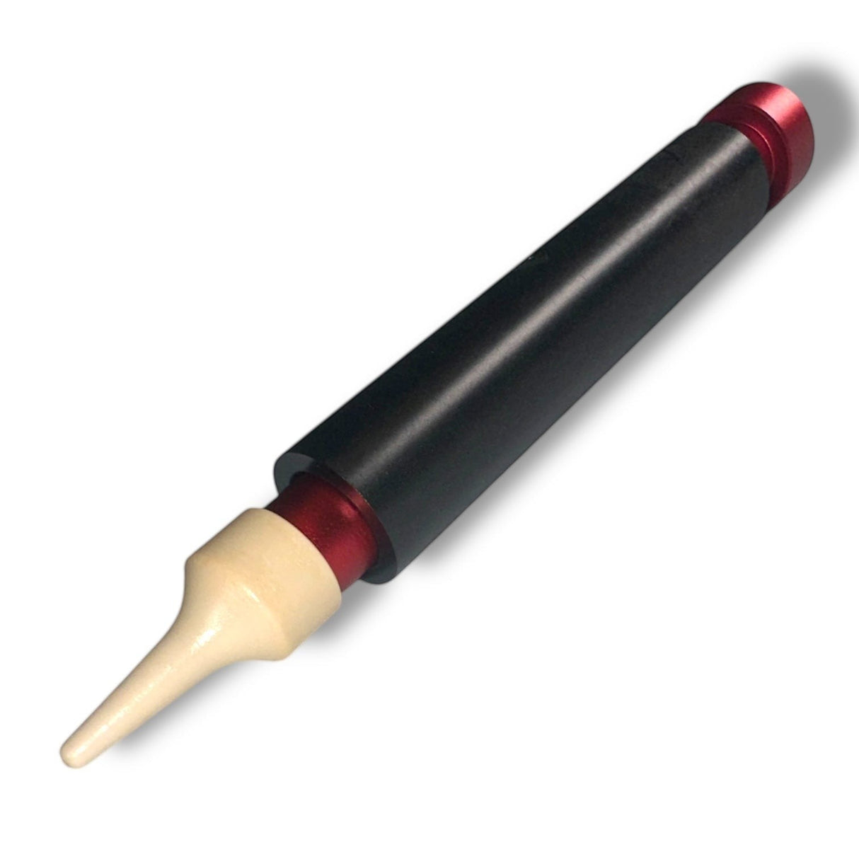 Anson PDR Dent Vision ShockBlocker X4 knockdown tool with a cream-colored Pee Wee Peek tip and red accents.