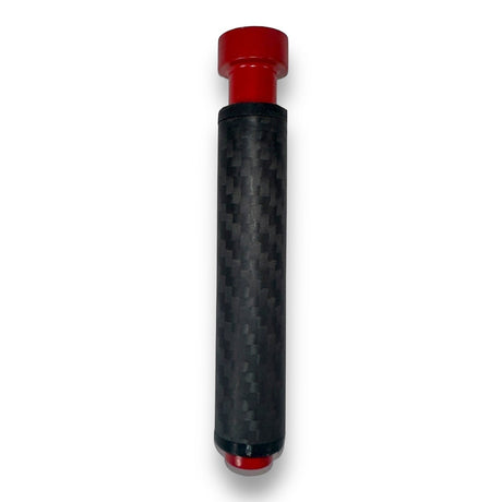 Anson PDR Dent Vision ShockBlocker knockdown tool featuring a red aluminum shaft and a carbon fiber sleeve.