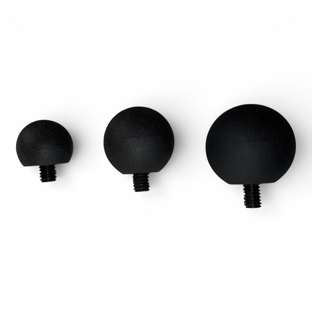 Anson PDR Tactical Ball set in three sizes with soft outer shells and 5/16-18 threaded tips for dent repair tools.