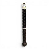 Anson PDR Tactical Grip 3 Handle Set with black X-flock rubber grip and silver connector.